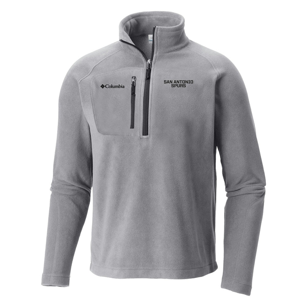 Gray San Antonio Spurs Fast Trek III Half-Zip Fleece Pullover | NBA