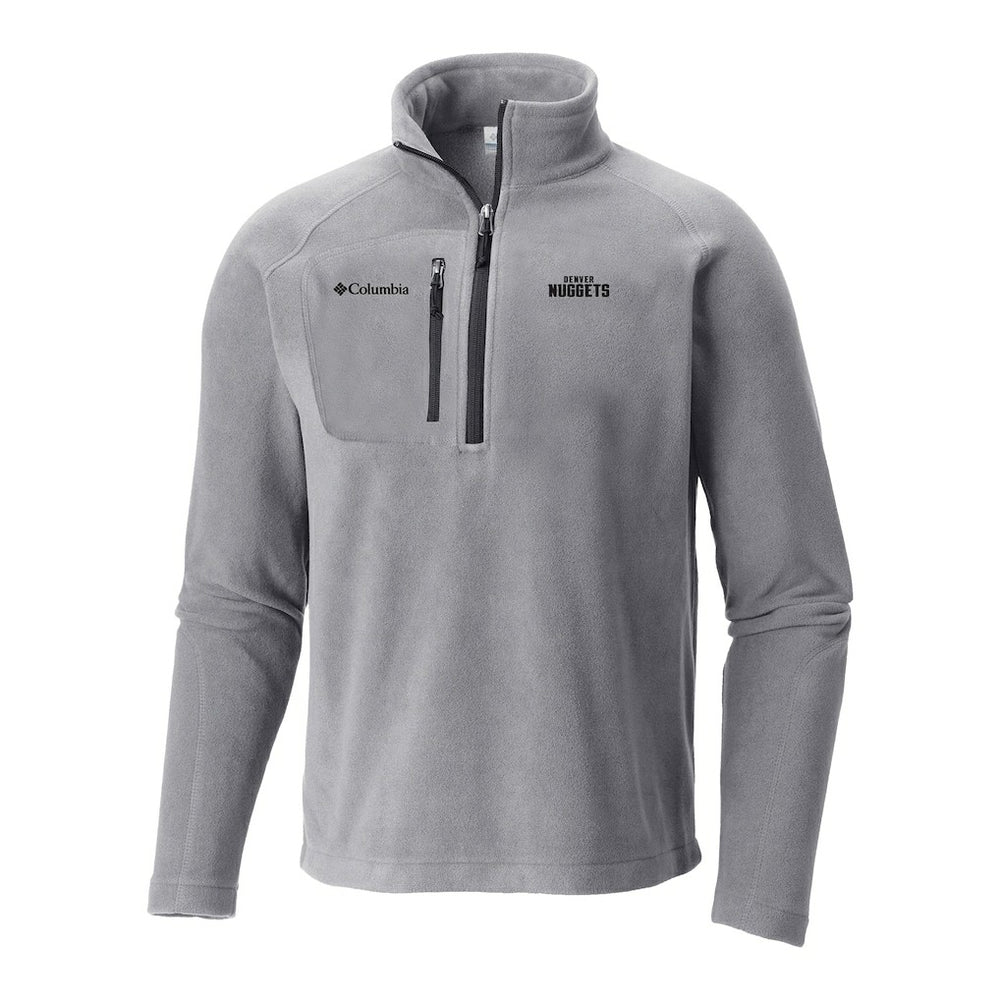 Gray Denver Nuggets Fast Trek III Half-Zip Fleece Pullover sale | NBA