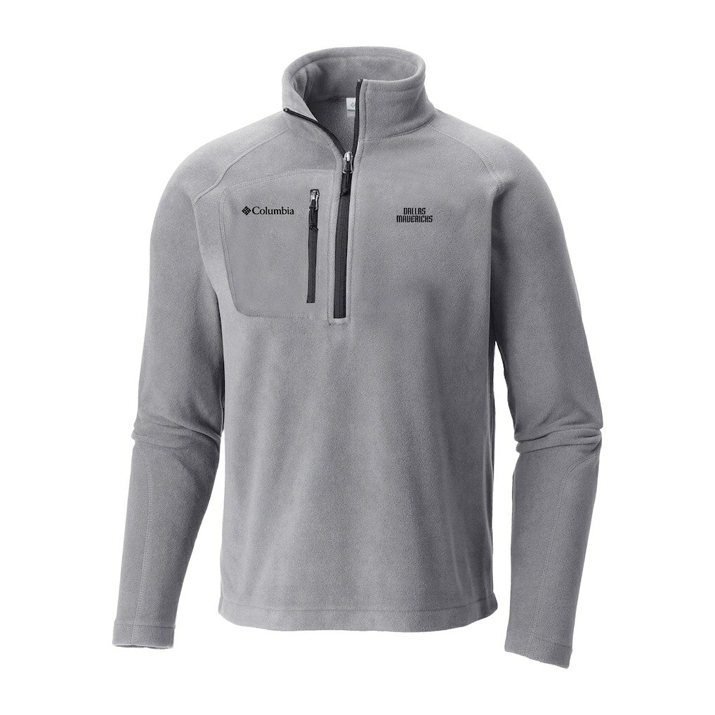 Gray Dallas Mavericks Fast Trek III Half-Zip Fleece Pullover sale | NBA