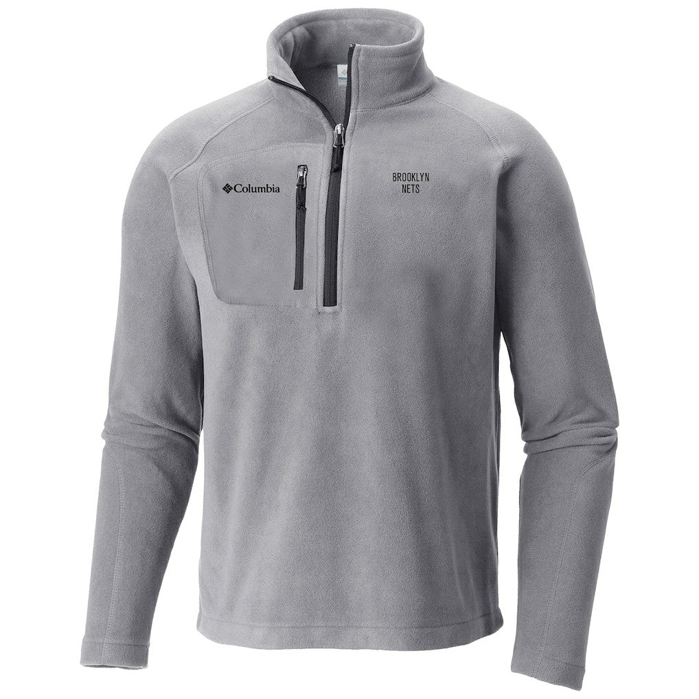 Gray Brooklyn Nets Fast Trek III Half-Zip Fleece Pullover | NBA