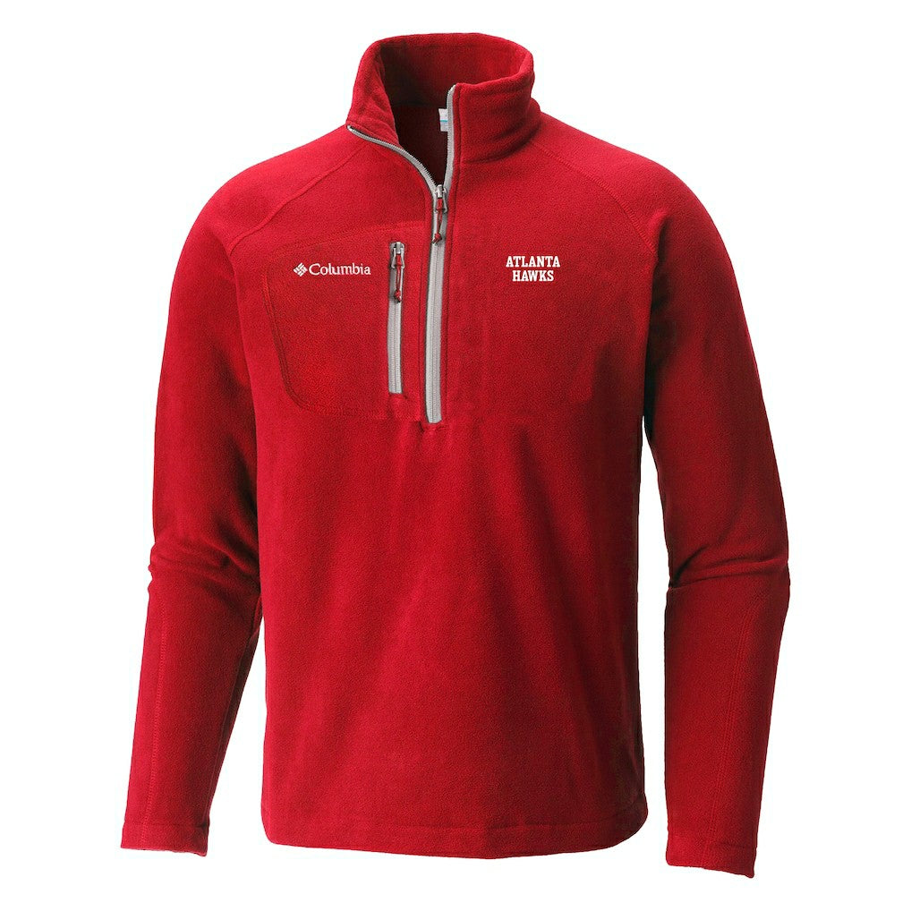 Red Atlanta Hawks Fast Trek III Half-Zip Fleece Pullover | NBA