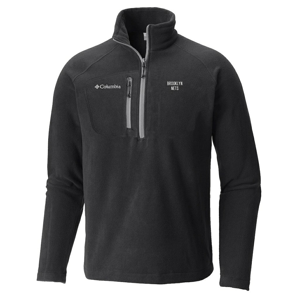 Black Brooklyn Nets Fast Trek III Half-Zip Fleece Pullover | NBA