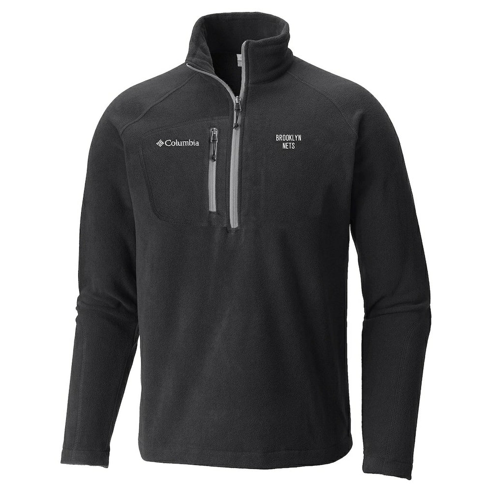 Black Brooklyn Nets Fast Trek III Half-Zip Fleece Pullover | NBA