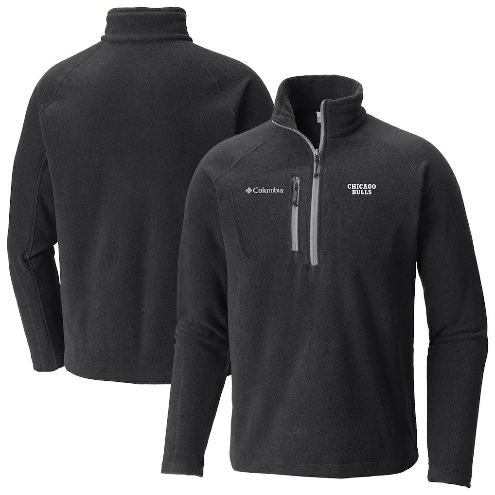 Black Chicago Bulls Fast Trek III Half-Zip Fleece Pullover | NBA