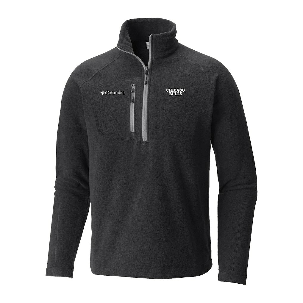 Black Chicago Bulls Fast Trek III Half-Zip Fleece Pullover | NBA