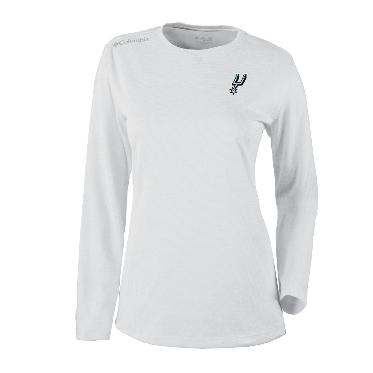 White San Antonio Spurs Women's Omni-Wick Shotgun Pullover Top | NBA