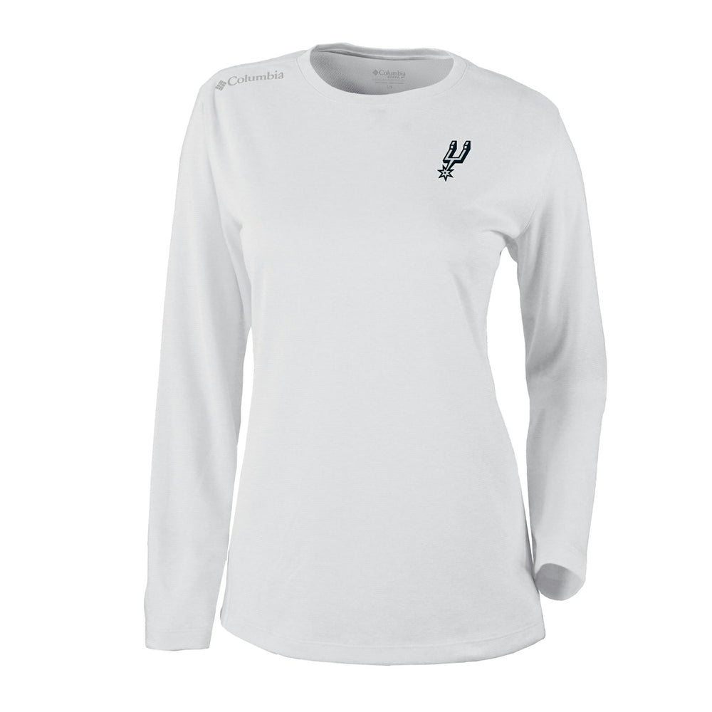 White San Antonio Spurs Women's Omni-Wick Shotgun Pullover Top | NBA