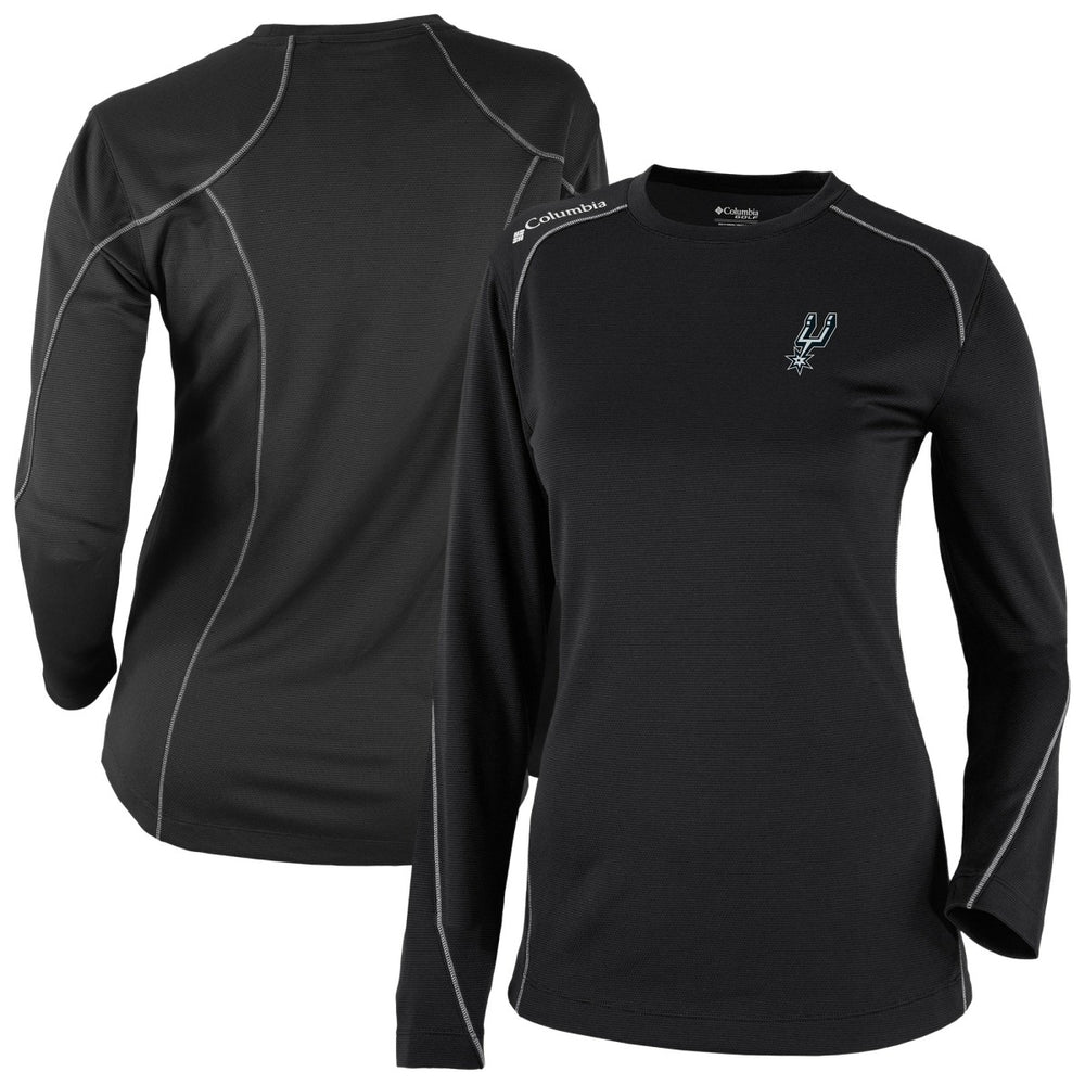 Black San Antonio Spurs Women's Omni-Wick Shotgun Pullover Top | NBA