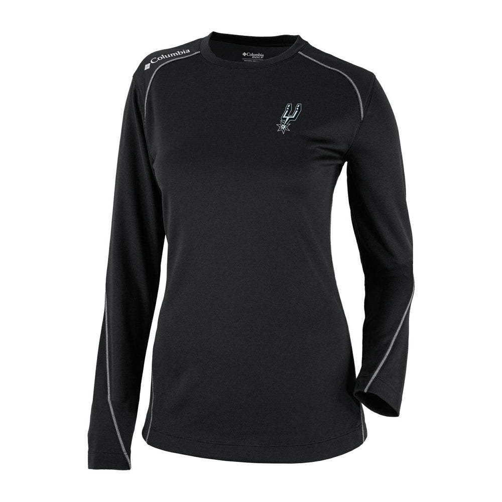 Black San Antonio Spurs Women's Omni-Wick Shotgun Pullover Top | NBA