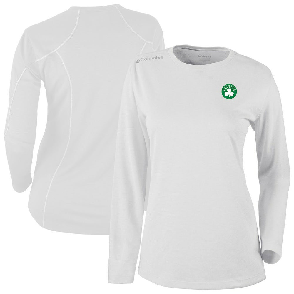 White Boston Celtics Women's Omni-Wick Shotgun Pullover Top | NBA