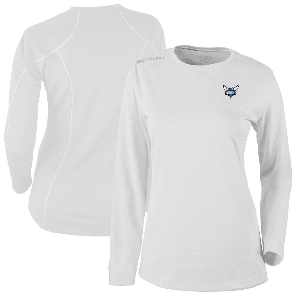 White Charlotte Hornets Women's Omni-Wick Shotgun Pullover Top | NBA