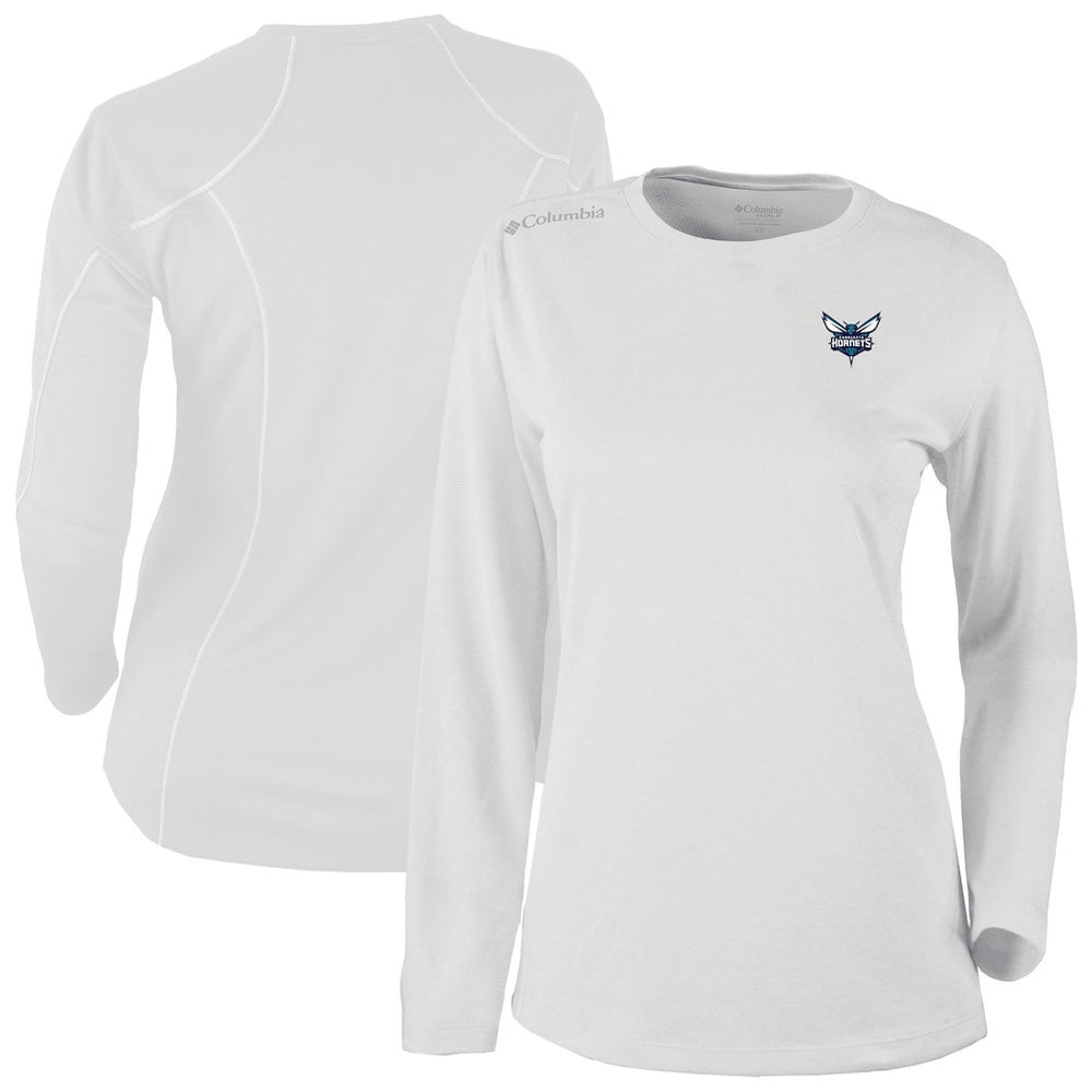 White Charlotte Hornets Women's Omni-Wick Shotgun Pullover Top | NBA