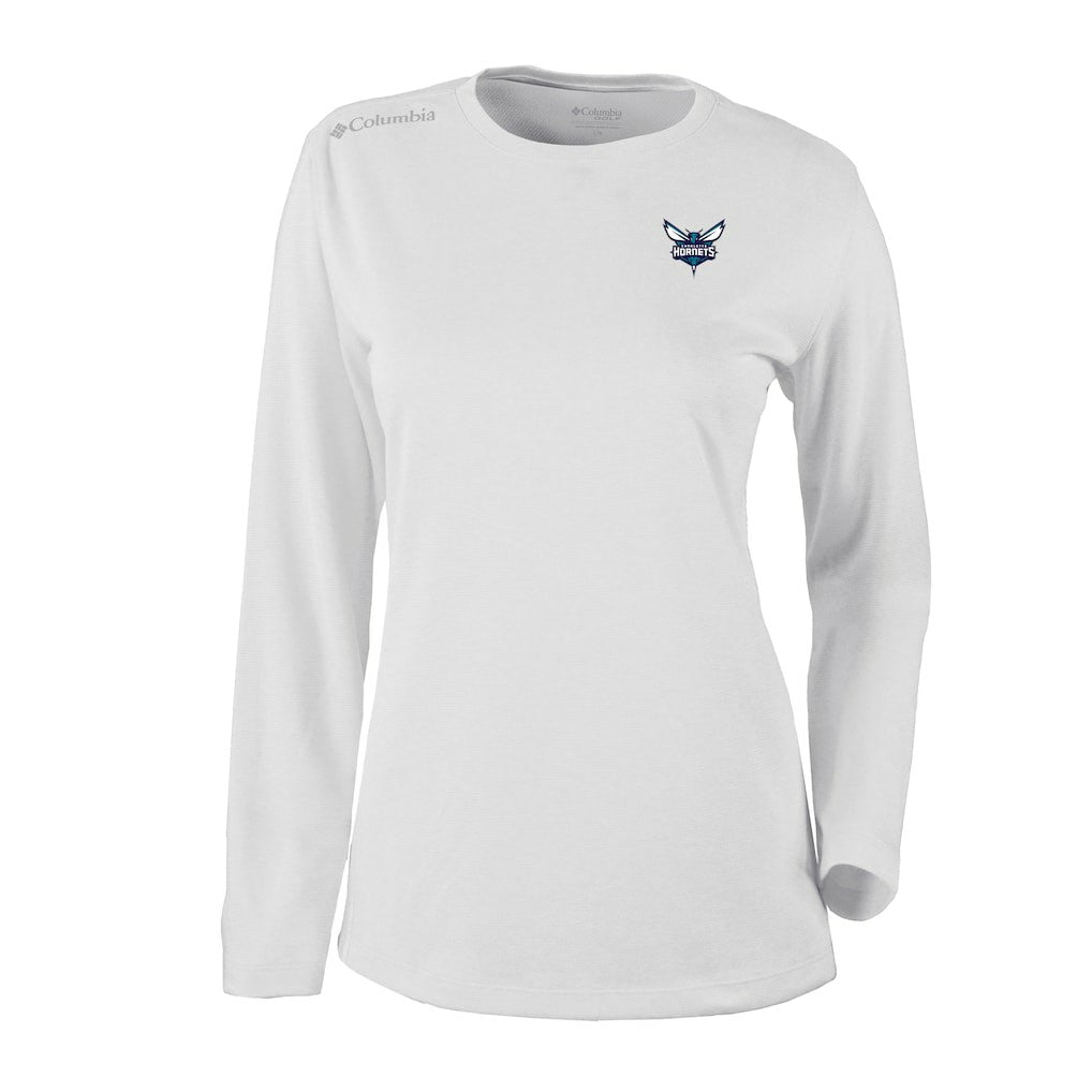 White Charlotte Hornets Women's Omni-Wick Shotgun Pullover Top | NBA