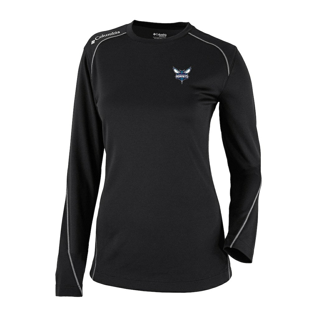 Black Charlotte Hornets Women's Omni-Wick Shotgun Pullover Top | NBA