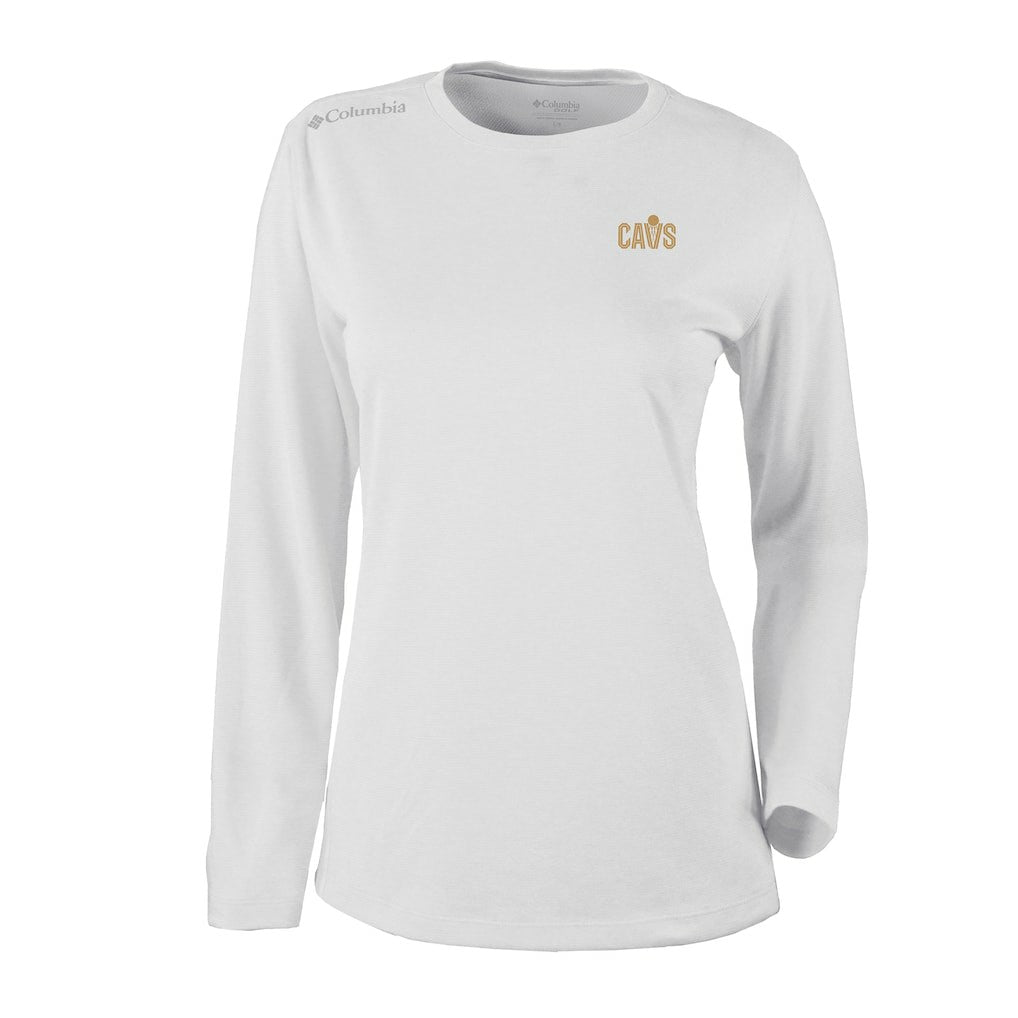 White Cleveland Cavaliers Women's Omni-Wick Shotgun Pullover Top sale | NBA