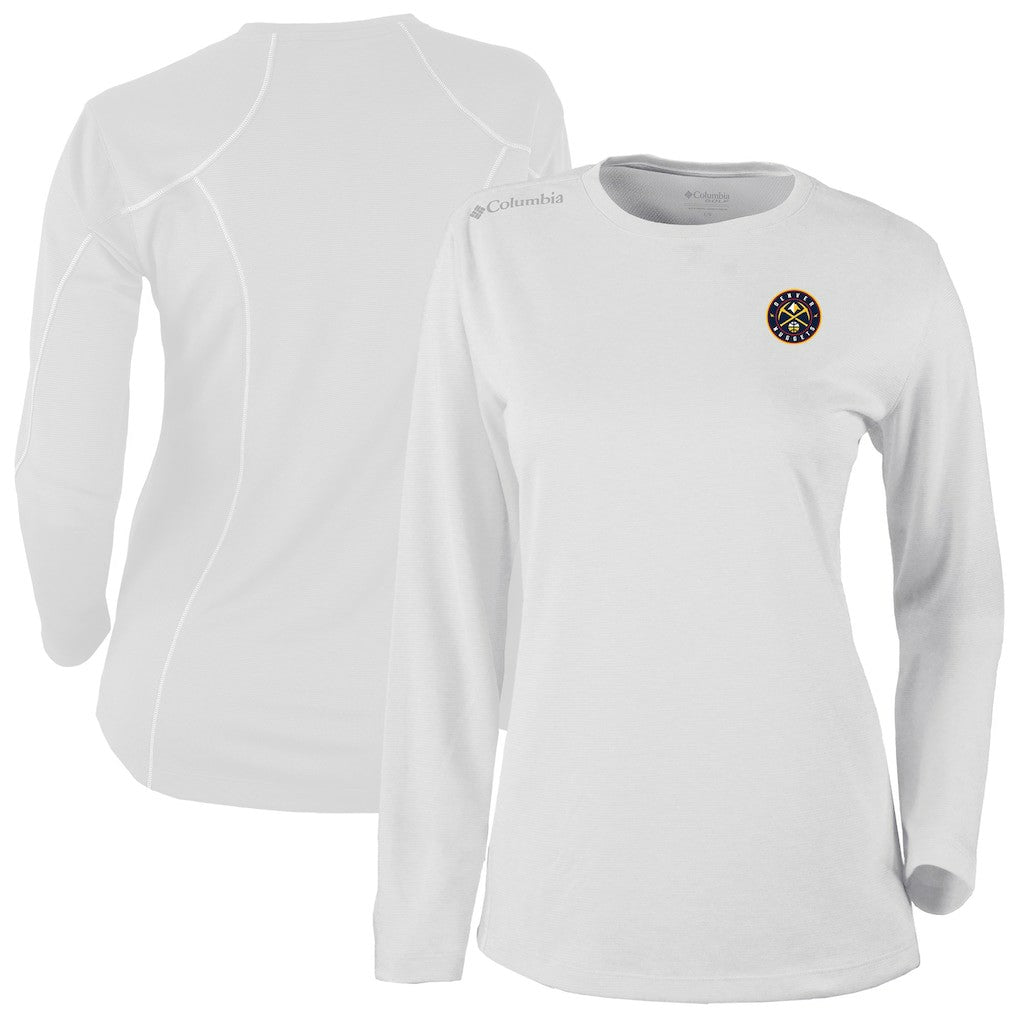 White Denver Nuggets Women's Omni-Wick Shotgun Pullover Top sale | NBA