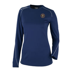Navy Denver Nuggets Women's Omni-Wick Shotgun Pullover Top sale | NBA