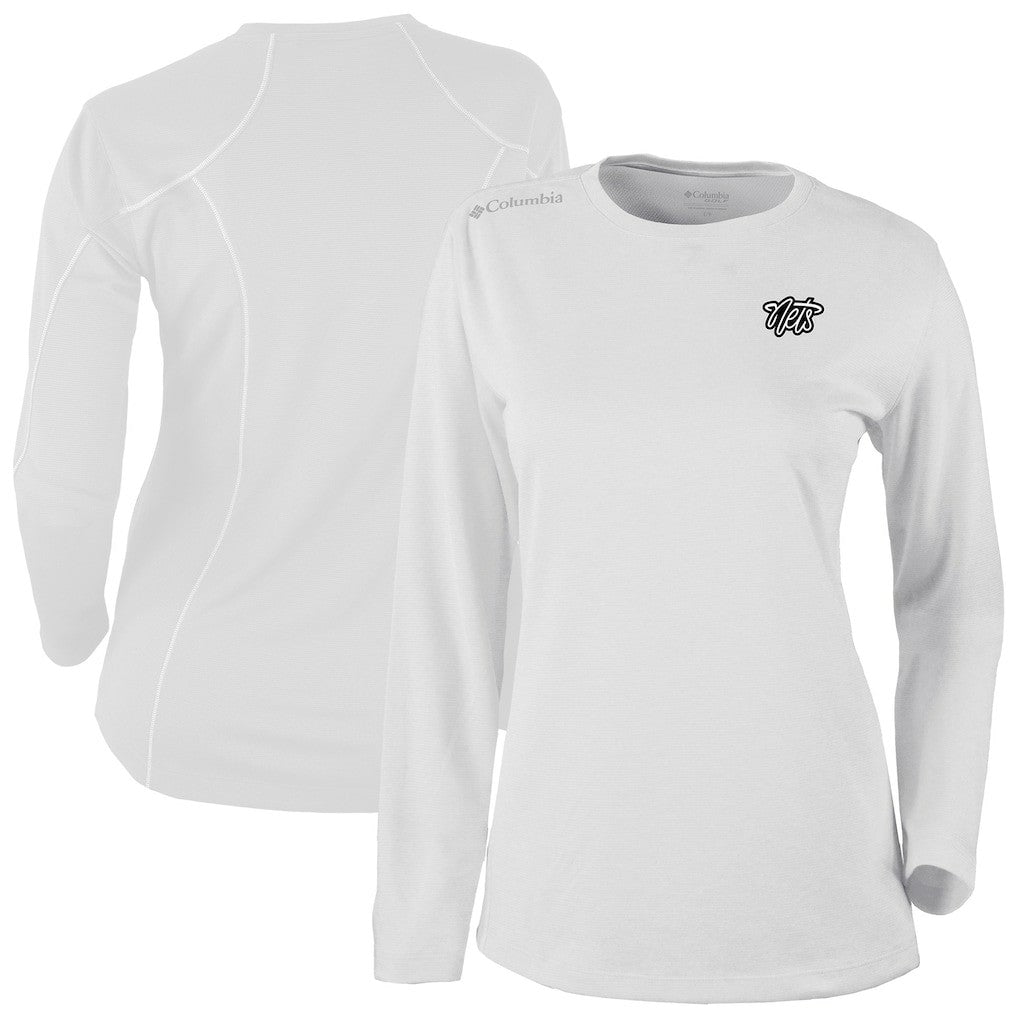 White Brooklyn Nets Women's Omni-Wick Shotgun Pullover Top | NBA