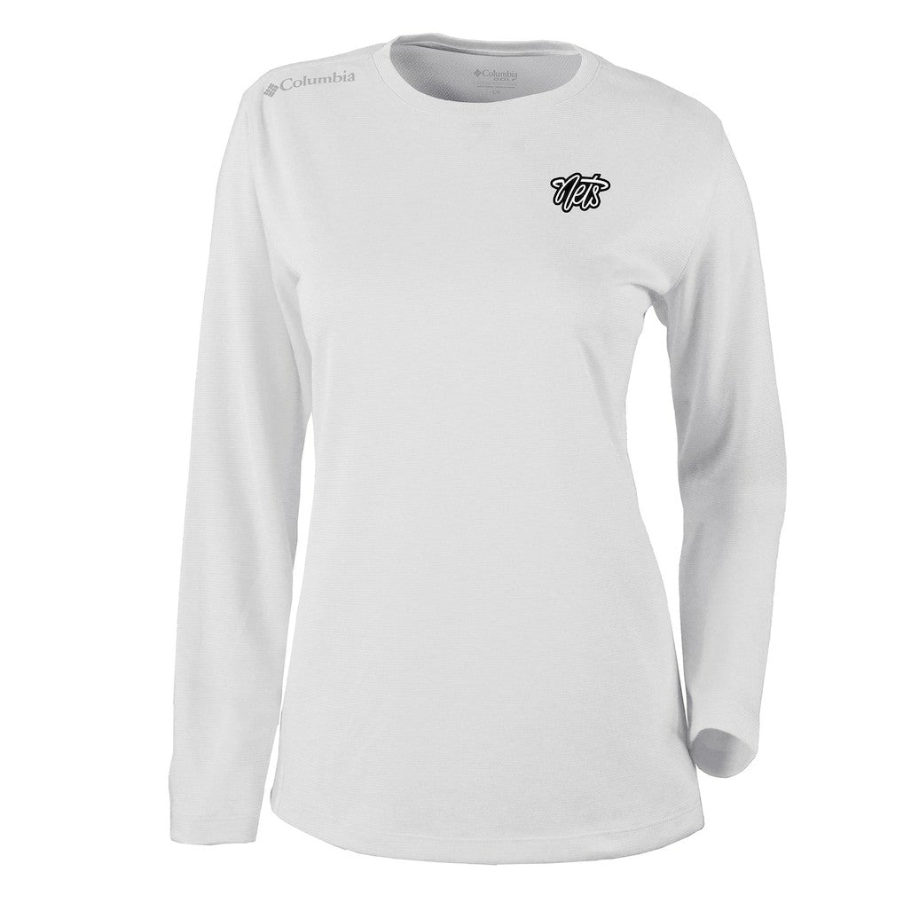 White Brooklyn Nets Women's Omni-Wick Shotgun Pullover Top | NBA