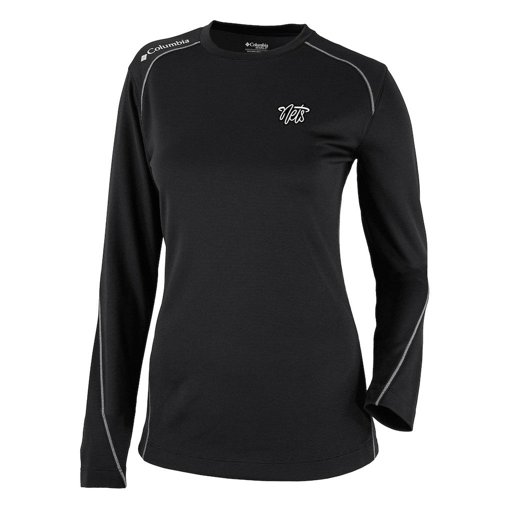 Black Brooklyn Nets Women's Omni-Wick Shotgun Pullover Top | NBA