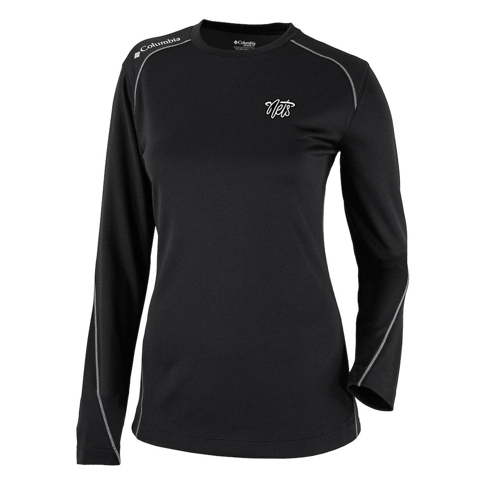 Black Brooklyn Nets Women's Omni-Wick Shotgun Pullover Top | NBA