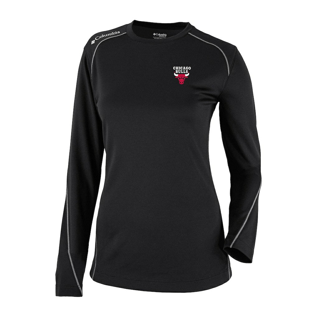 Black Chicago Bulls Women's Omni-Wick Shotgun Pullover Top | NBA