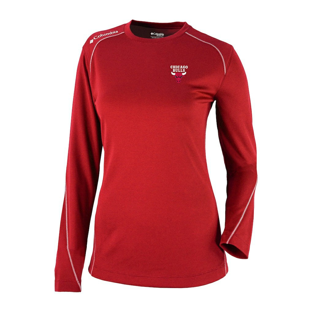 Red Chicago Bulls Women's Omni-Wick Shotgun Pullover Top | NBA