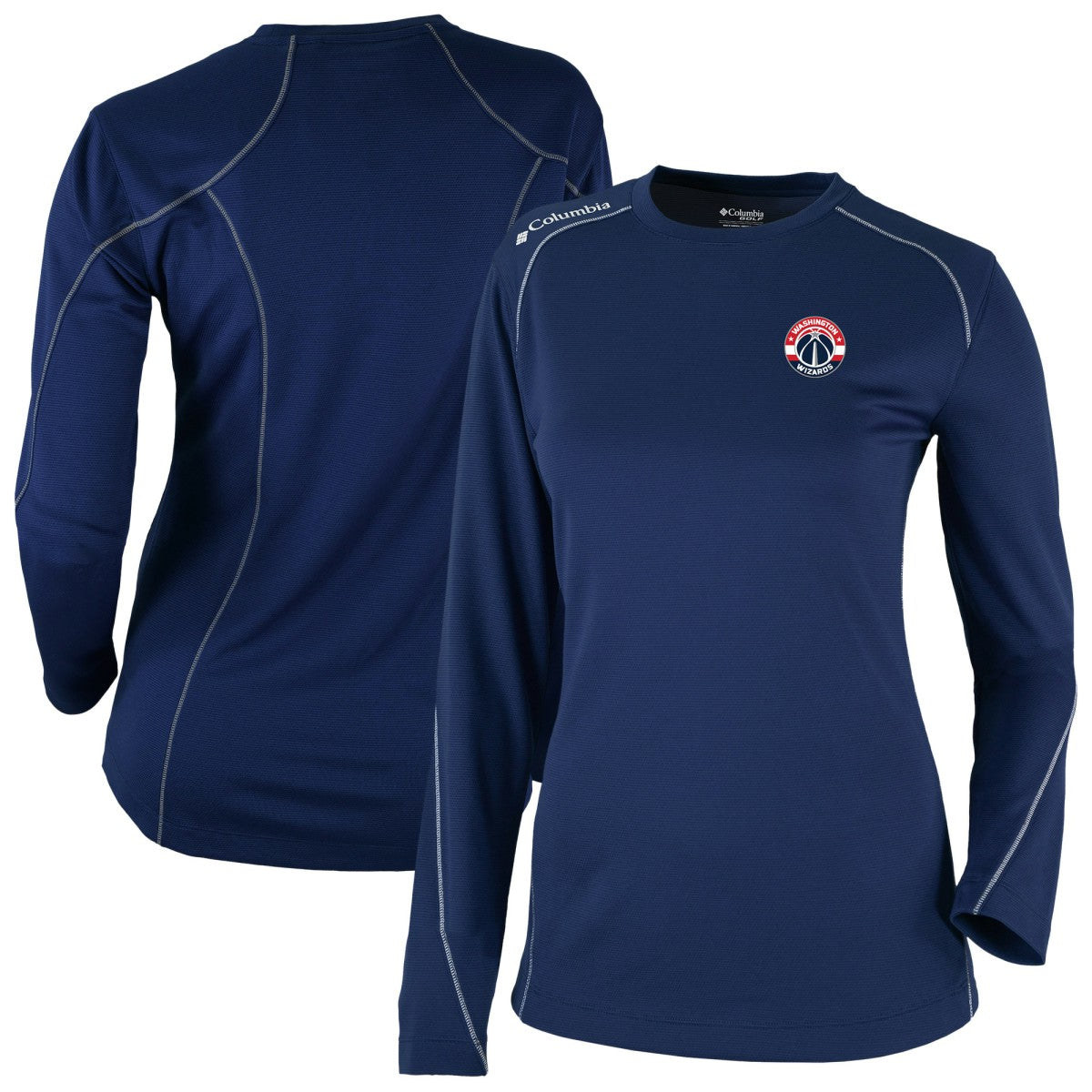 Navy Washington Wizards Women's Omni-Wick Shotgun Pullover Top | NBA