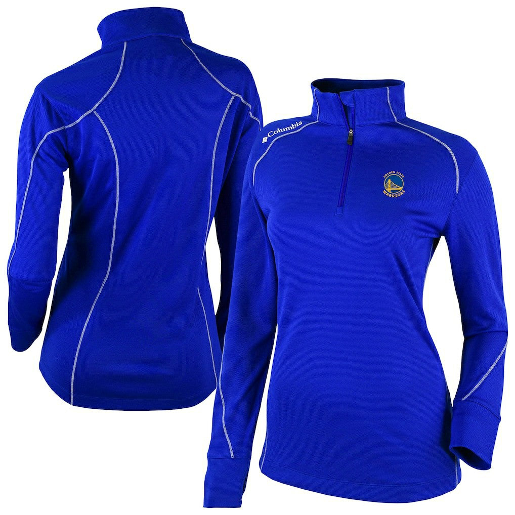 Royal Golden State Warriors Women's Omni-Wick Shotgun 2.0 Quarter-Zip Pullover Top sale | NBA