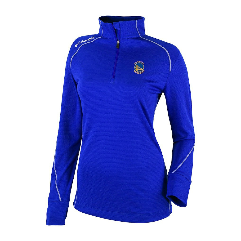 Royal Golden State Warriors Women's Omni-Wick Shotgun 2.0 Quarter-Zip Pullover Top sale | NBA
