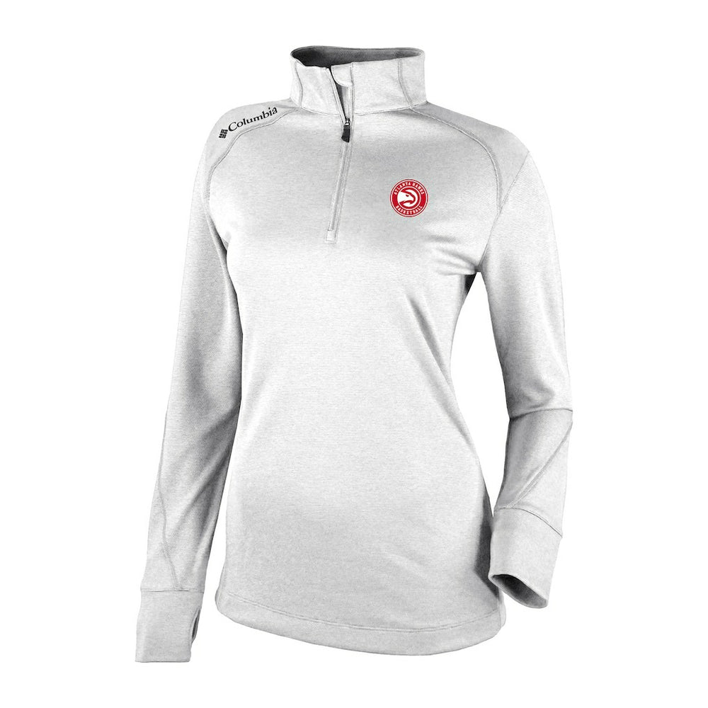 White Atlanta Hawks Women's Omni-Wick Shotgun 2.0 Quarter-Zip Pullover Top | NBA