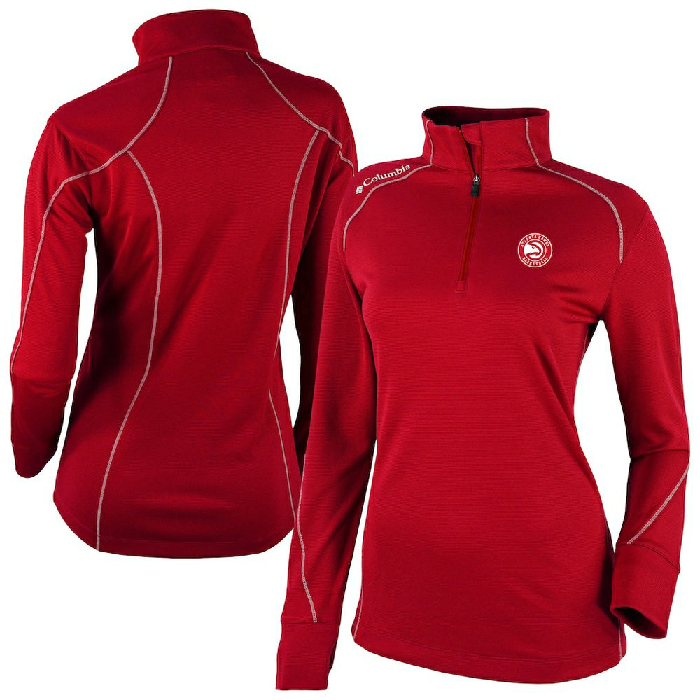 Red Atlanta Hawks Women's Omni-Wick Shotgun 2.0 Quarter-Zip Pullover Top | NBA