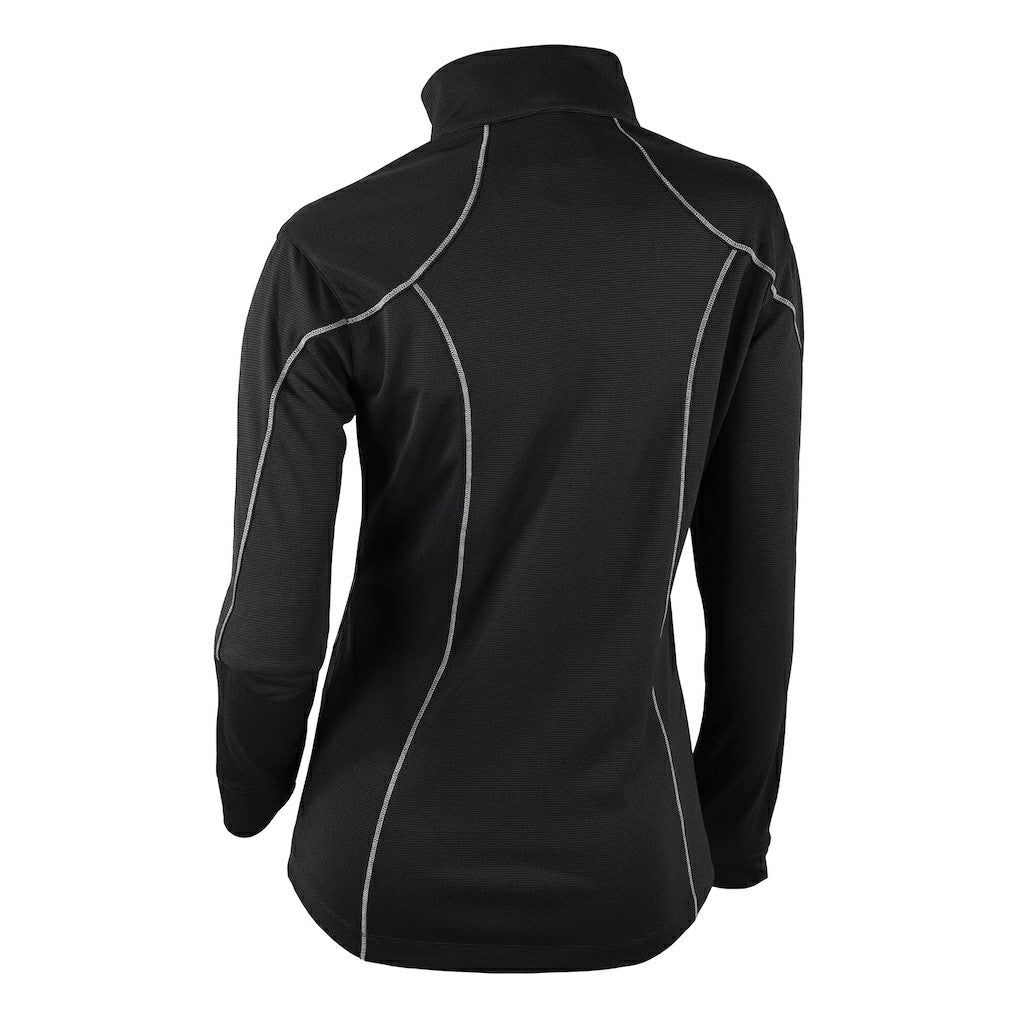 Black Brooklyn Nets Women's Omni-Wick Shotgun 2.0 Quarter-Zip Pullover Top | NBA