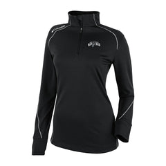 Black San Antonio Spurs Women's Omni-Wick Shotgun 2.0 Quarter-Zip Pullover Top | NBA
