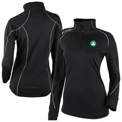 Black Boston Celtics Women's Omni-Wick Shotgun 2.0 Quarter-Zip Pullover Top | NBA