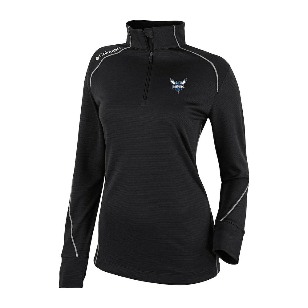 Black Charlotte Hornets Women's Omni-Wick Shotgun 2.0 Quarter-Zip Pullover Top | NBA