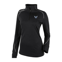 Black Charlotte Hornets Women's Omni-Wick Shotgun 2.0 Quarter-Zip Pullover Top | NBA
