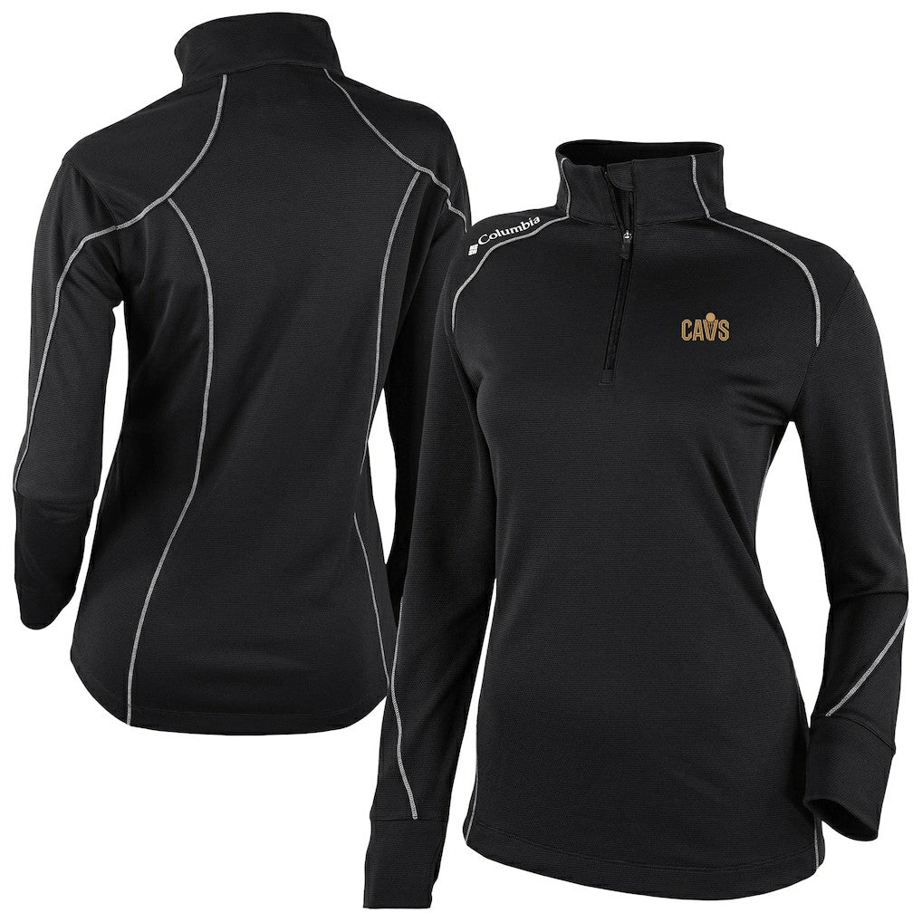 Black Cleveland Cavaliers Women's Omni-Wick Shotgun 2.0 Quarter-Zip Pullover Top sale | NBA
