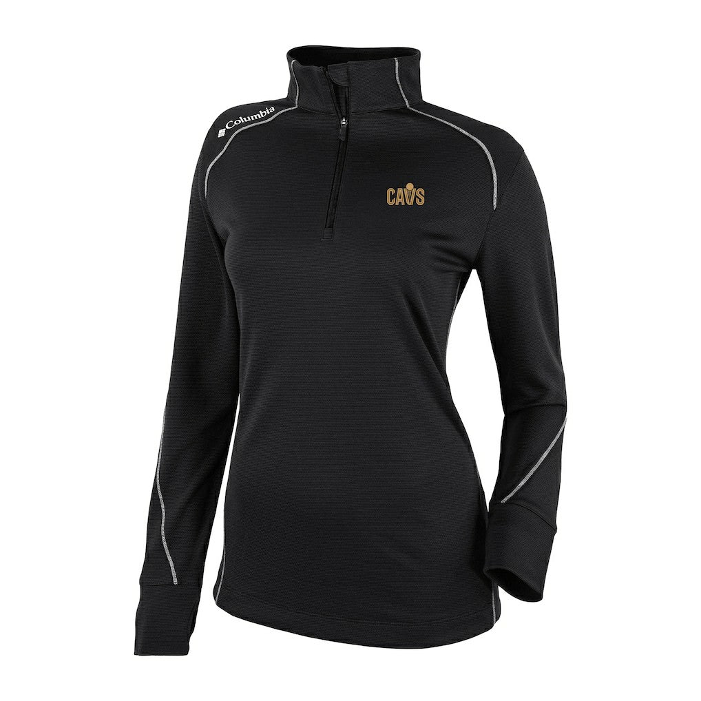Black Cleveland Cavaliers Women's Omni-Wick Shotgun 2.0 Quarter-Zip Pullover Top sale | NBA
