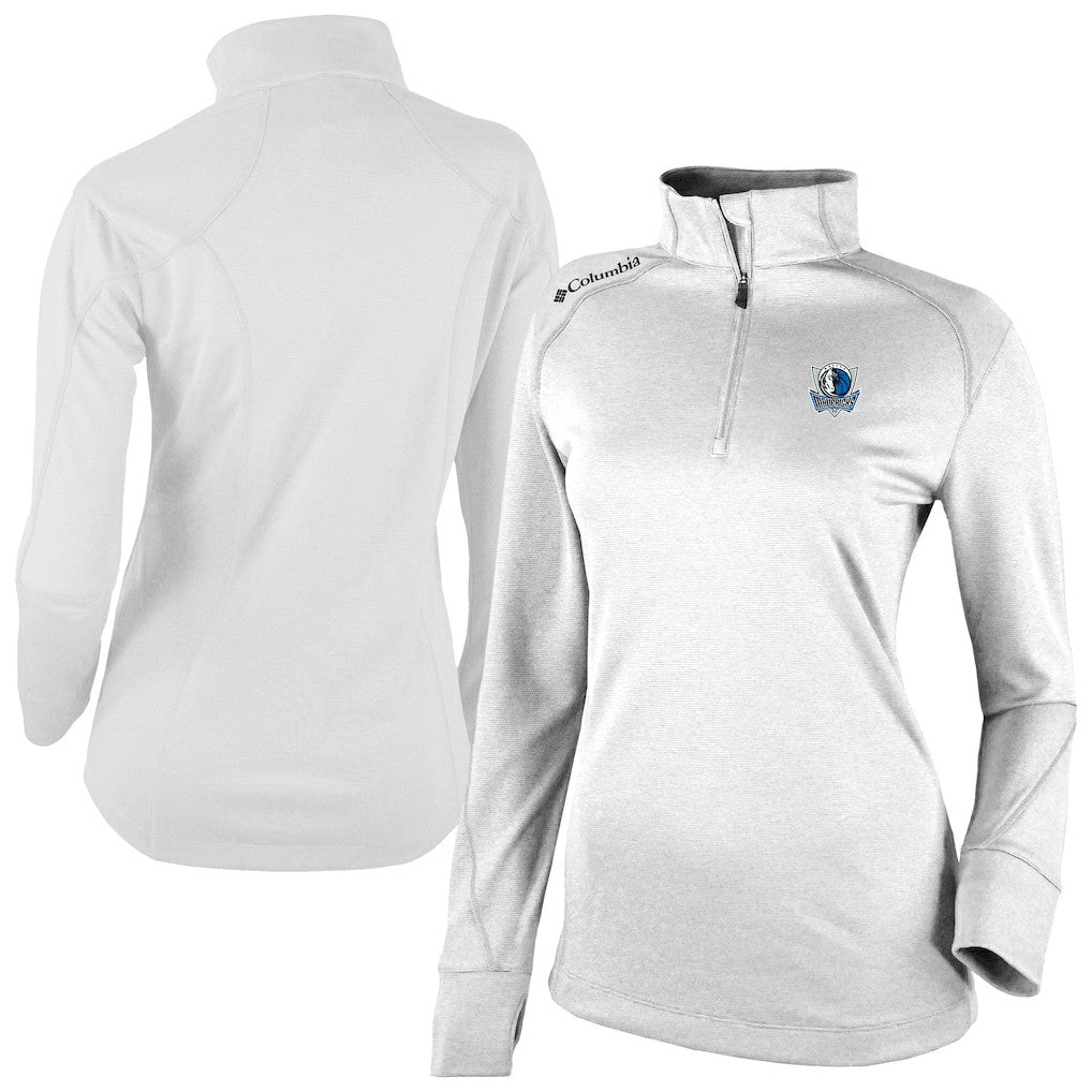 White Dallas Mavericks Women's Omni-Wick Shotgun 2.0 Quarter-Zip Pullover Top sale | NBA