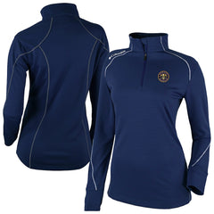 Navy Denver Nuggets Women's Omni-Wick Shotgun 2.0 Quarter-Zip Pullover Top sale | NBA