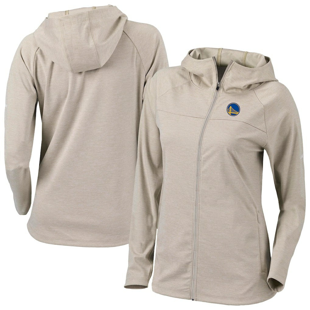 Tan Golden State Warriors Women's Omni-Wick Half Shot Full-Zip Hooded Jacket sale | NBA