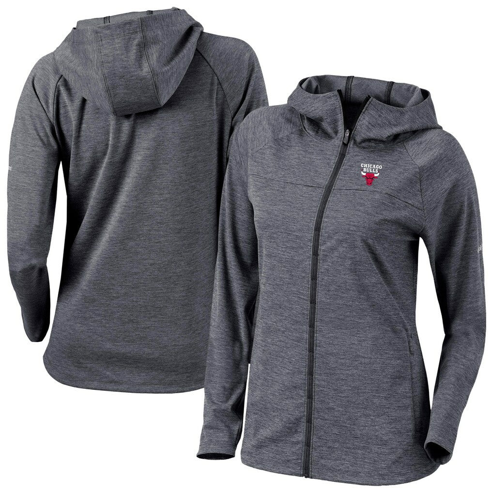 Black Chicago Bulls Women's Omni-Wick Half Shot Full-Zip Hooded Jacket | NBA