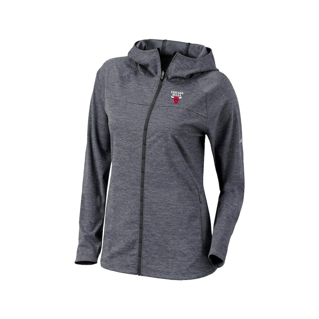 Black Chicago Bulls Women's Omni-Wick Half Shot Full-Zip Hooded Jacket | NBA
