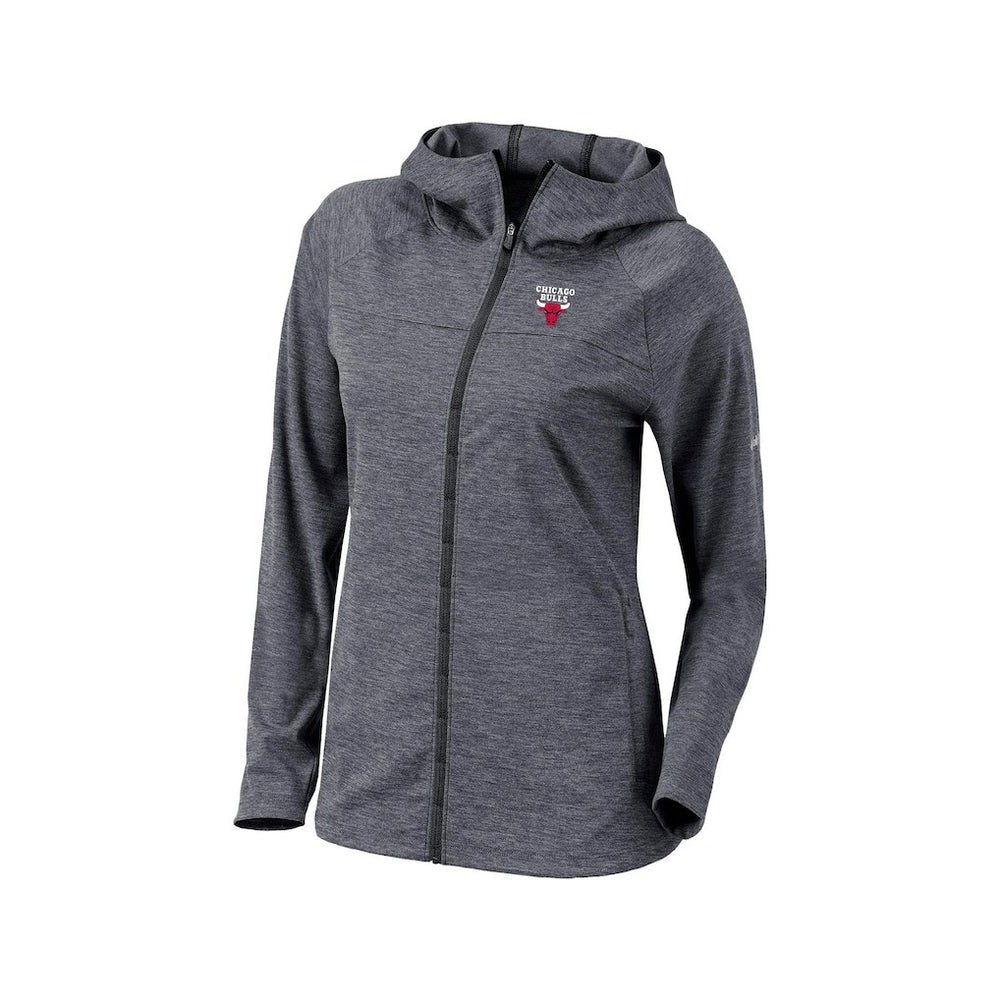 Black Chicago Bulls Women's Omni-Wick Half Shot Full-Zip Hooded Jacket | NBA