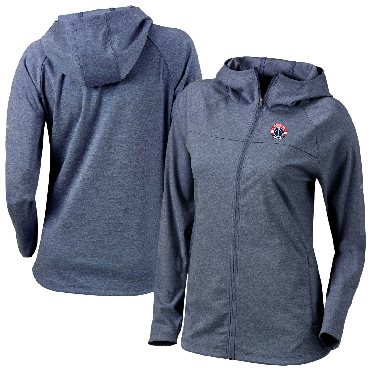 Navy Washington Wizards Women's Omni-Wick Half Shot Full-Zip Hooded Jacket | NBA