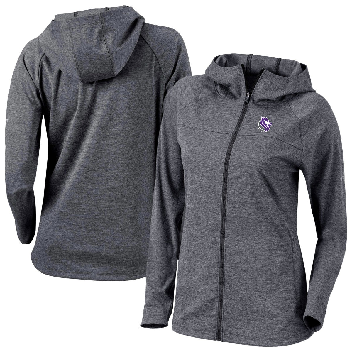Black Sacramento Kings Women's Omni-Wick Half Shot Full-Zip Hooded Jacket | NBA