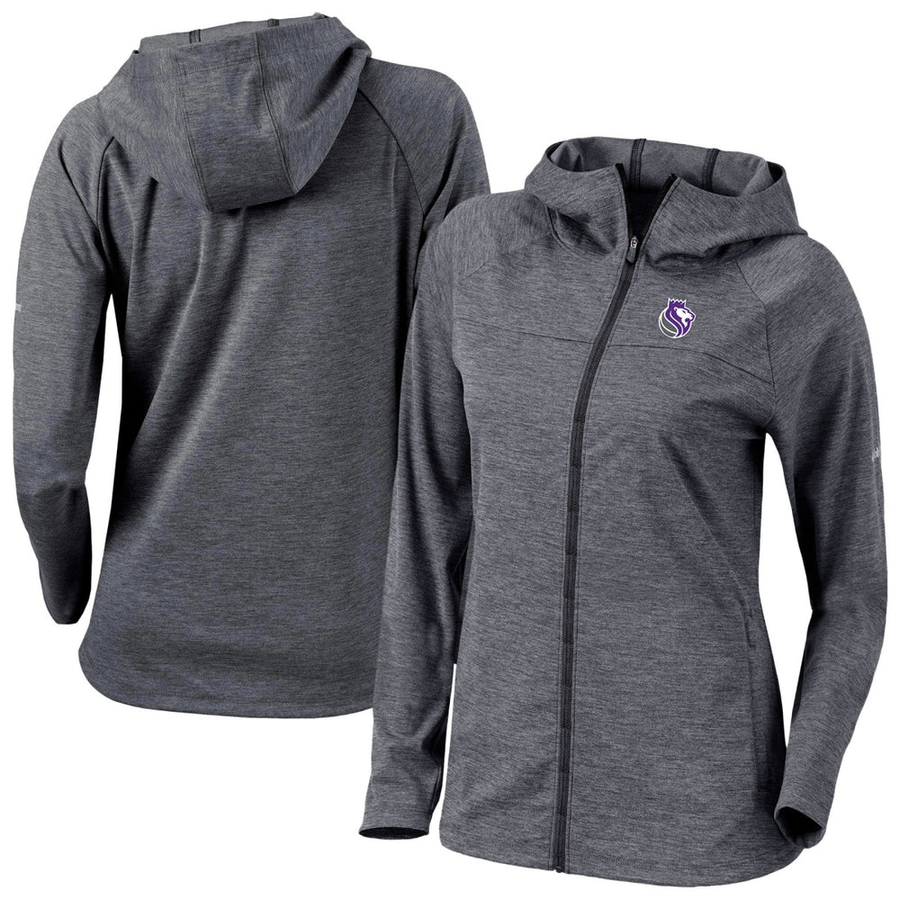 Black Sacramento Kings Women's Omni-Wick Half Shot Full-Zip Hooded Jacket | NBA