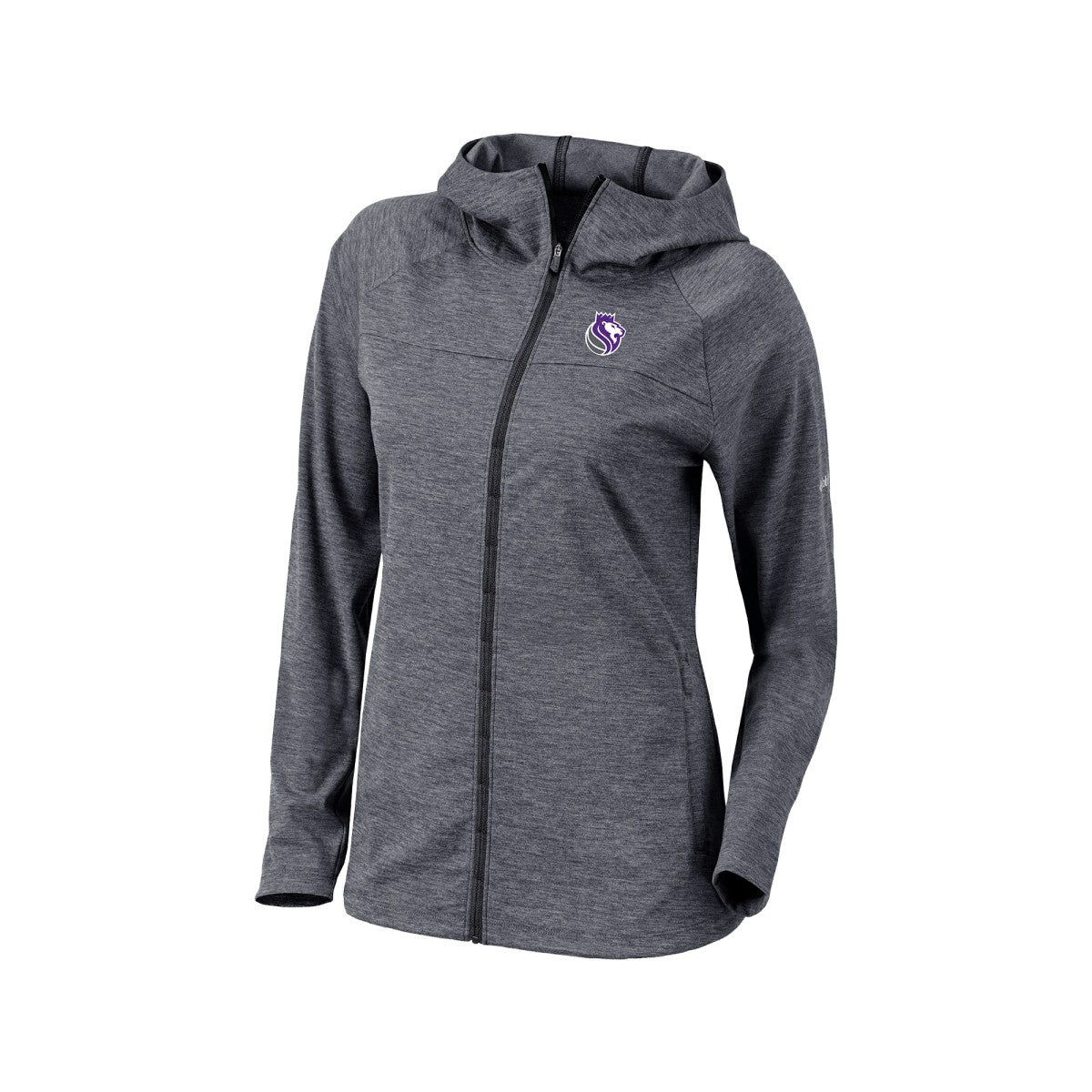Black Sacramento Kings Women's Omni-Wick Half Shot Full-Zip Hooded Jacket | NBA