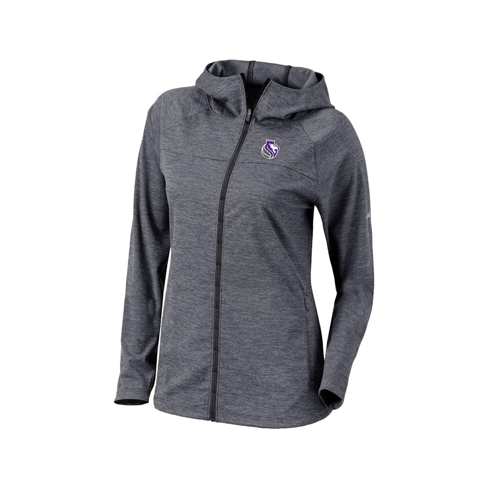 Black Sacramento Kings Women's Omni-Wick Half Shot Full-Zip Hooded Jacket | NBA